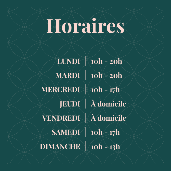 Horaires d'ouverture du cabinet de Viva Ter'Happy